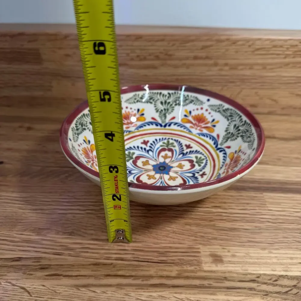 Williams Sonoma Melamine Italian Floral Soup Cereal Bowls Set of 8 8 Inch